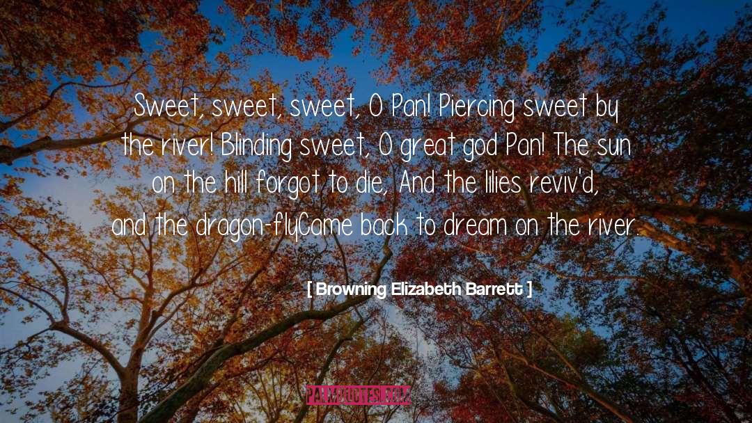 Goodnight My Sweet Man quotes by Browning Elizabeth Barrett