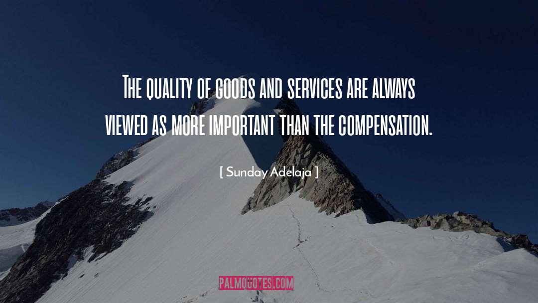 Goods And Services quotes by Sunday Adelaja