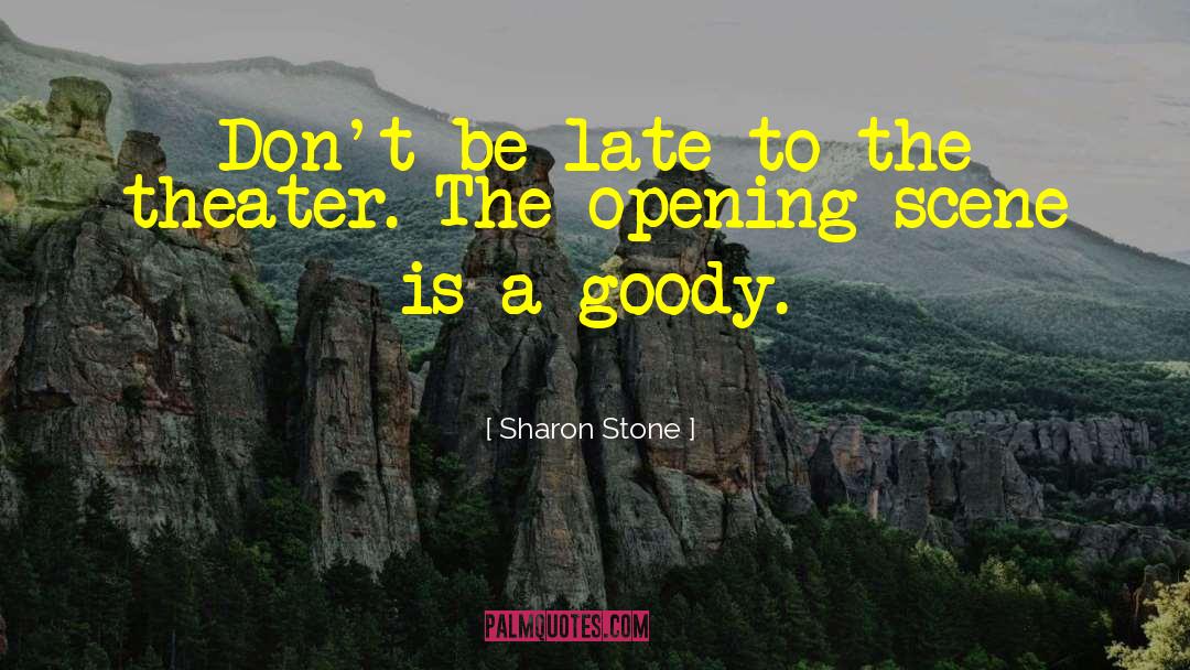 Goody quotes by Sharon Stone