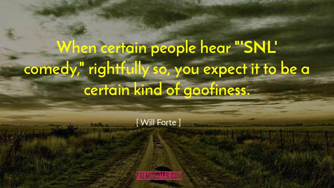 Goofiness quotes by Will Forte