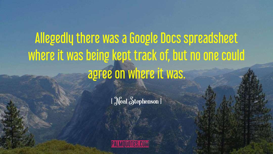 Google Docs quotes by Neal Stephenson