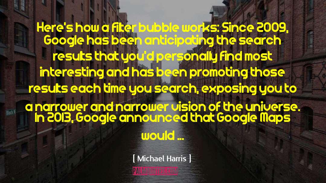 Google Maps quotes by Michael Harris