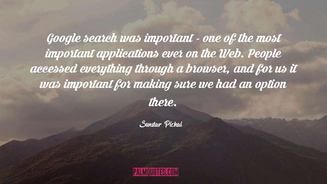 Google Search quotes by Sundar Pichai