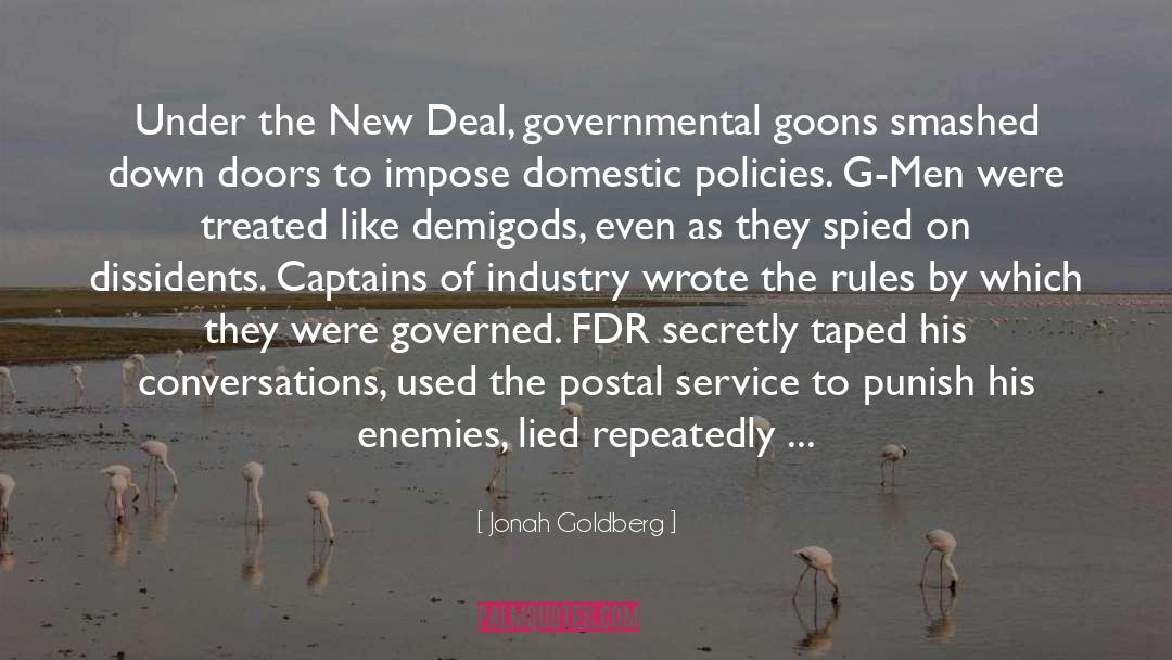 Goons quotes by Jonah Goldberg