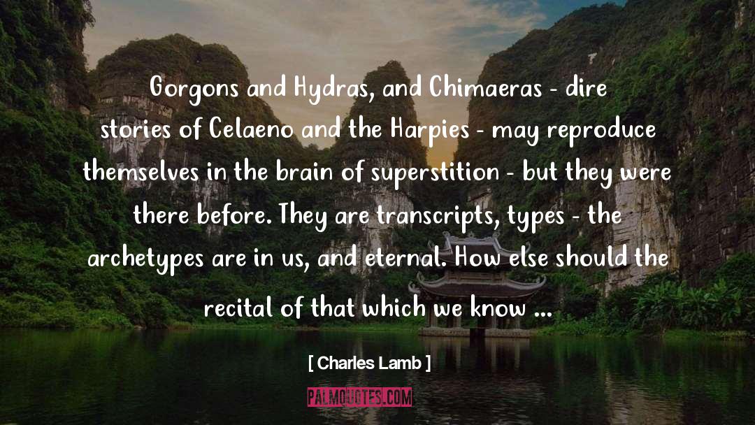 Gorgons quotes by Charles Lamb