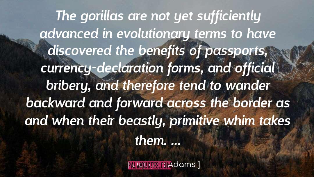 Gorillas quotes by Douglas Adams
