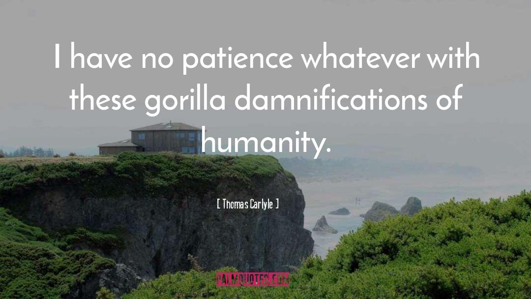 Gorillas quotes by Thomas Carlyle