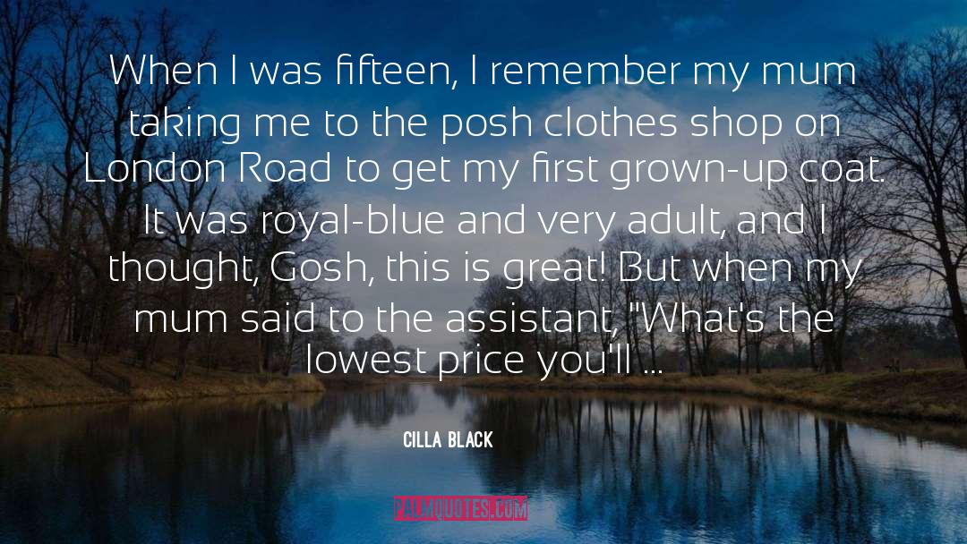 Gosh quotes by Cilla Black