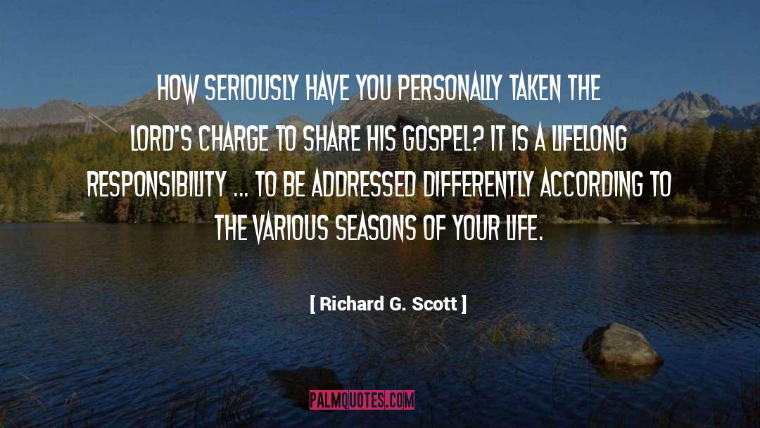 Gospel According To John quotes by Richard G. Scott