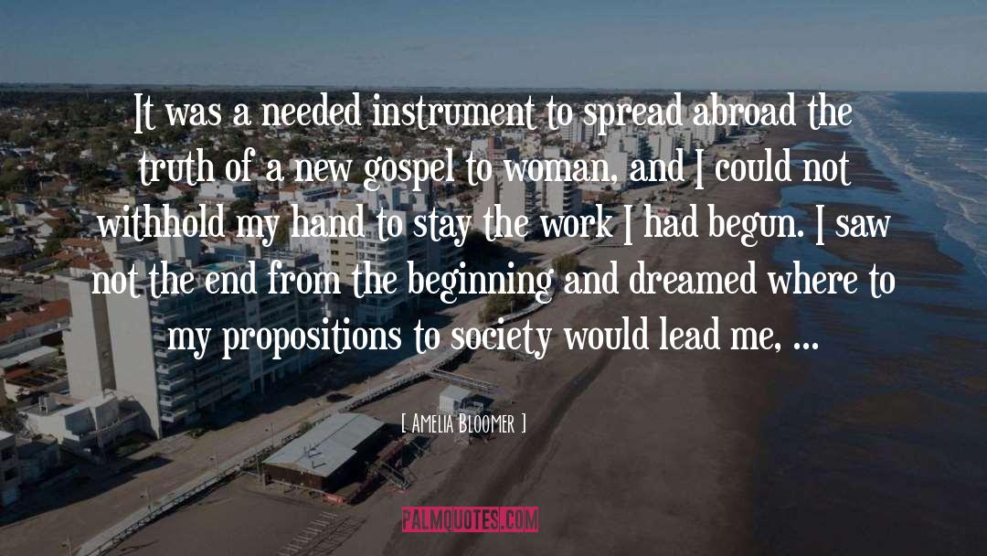Gospel Prism quotes by Amelia Bloomer