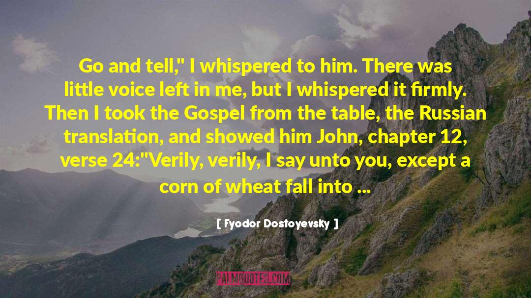 Gospel Prism quotes by Fyodor Dostoyevsky
