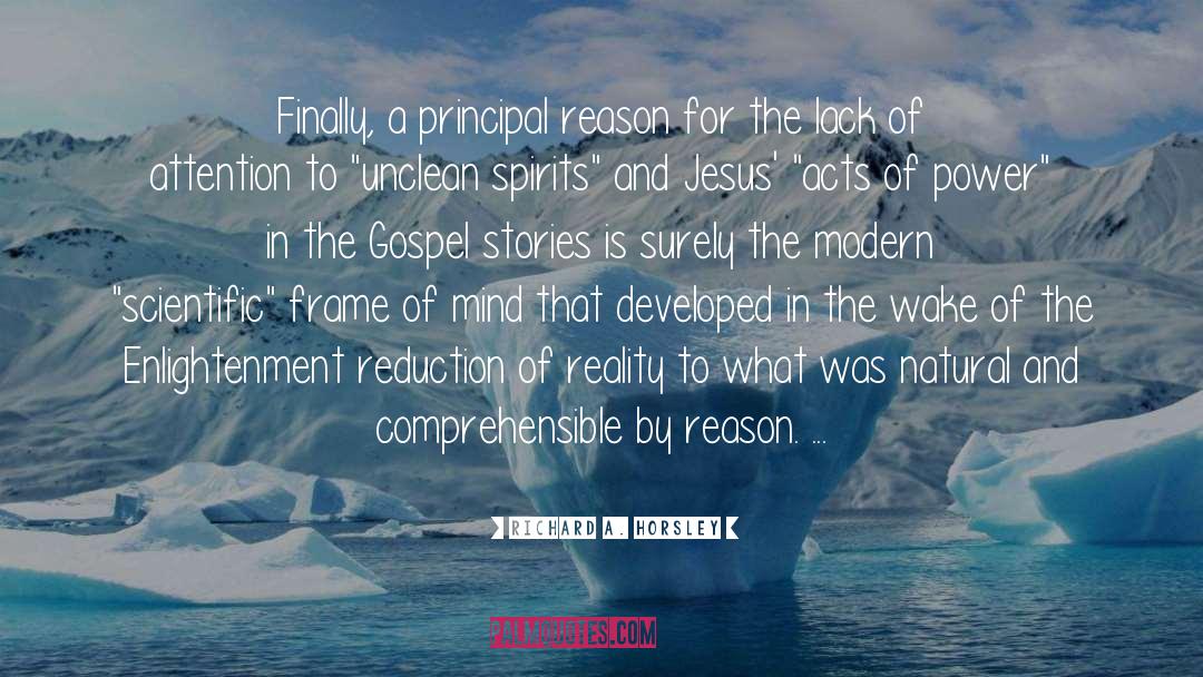 Gospel Reaction quotes by Richard A. Horsley