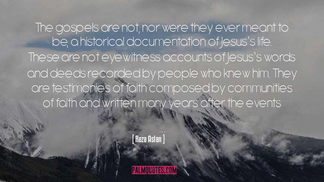 Gospels quotes by Reza Aslan