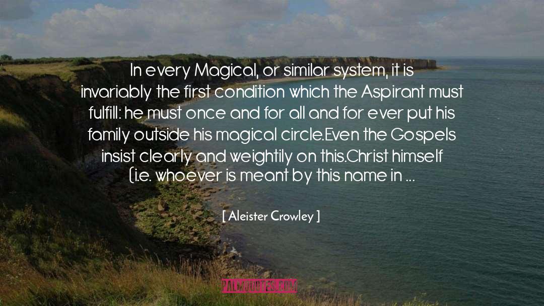 Gospels quotes by Aleister Crowley