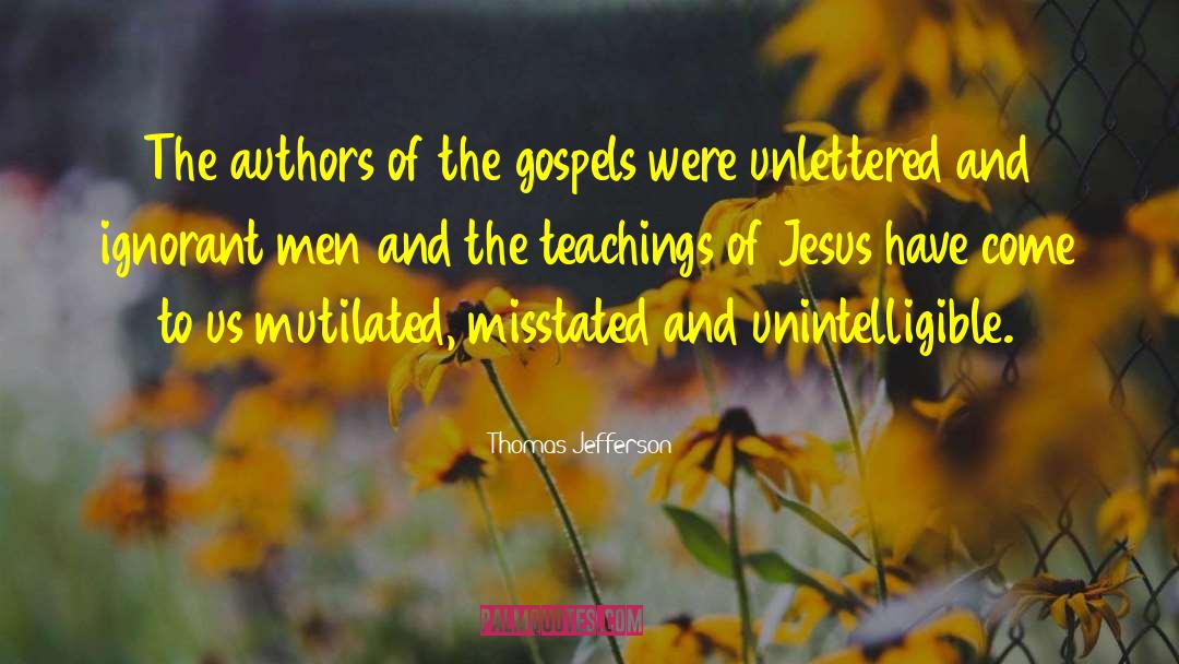 Gospels quotes by Thomas Jefferson