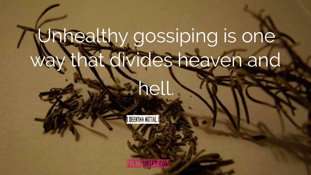 Gossiping quotes by Deeksha Mittal