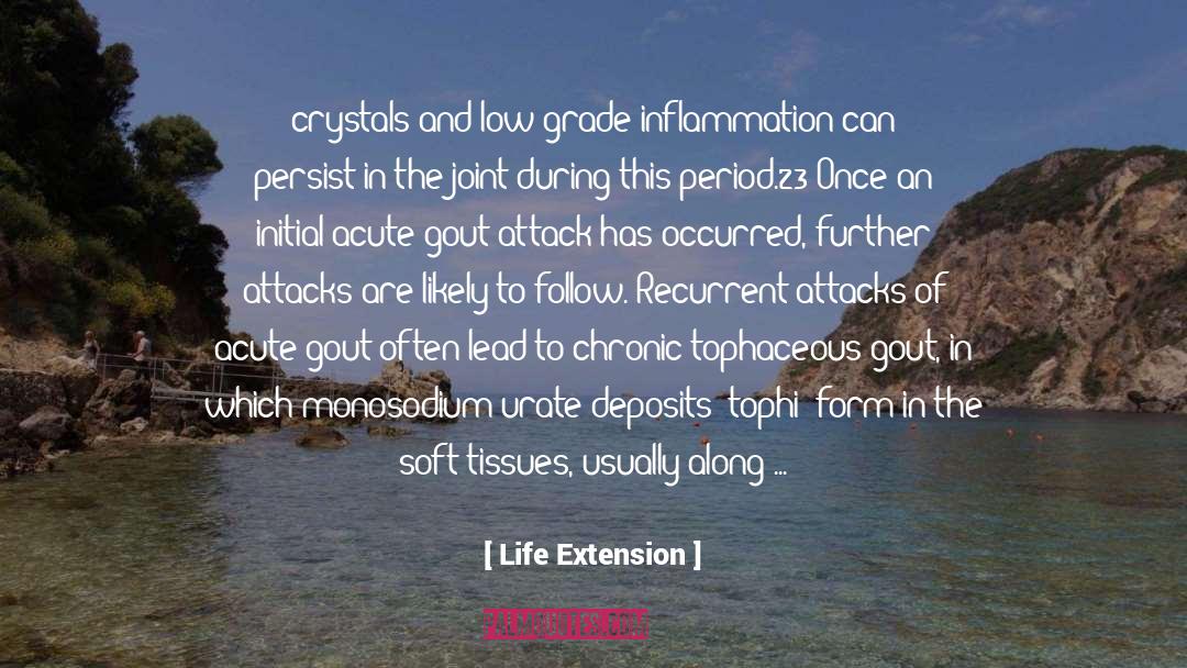 Gout quotes by Life Extension