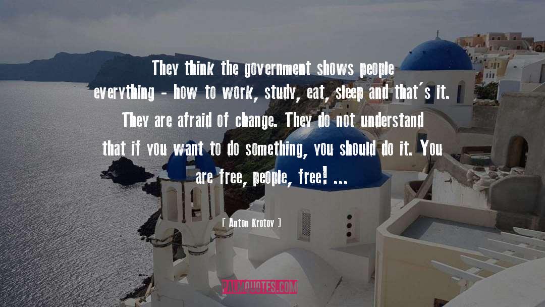 Government And Fear quotes by Anton Krotov