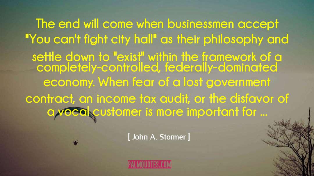 Government And Fear quotes by John A. Stormer