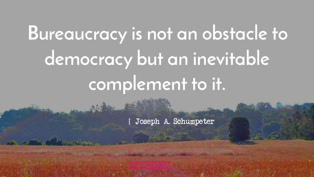 Government Bureaucracy quotes by Joseph A. Schumpeter