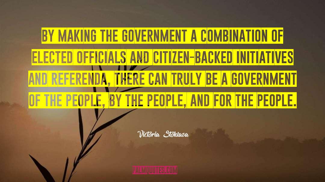 Government Corruption quotes by Victoria Stoklasa