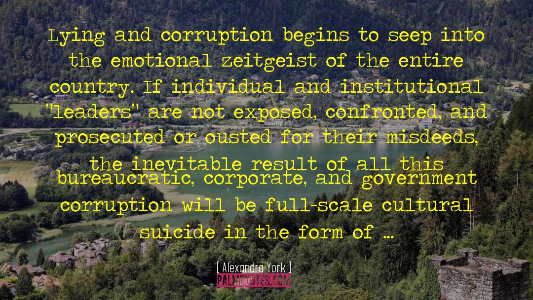 Government Corruption quotes by Alexandra York