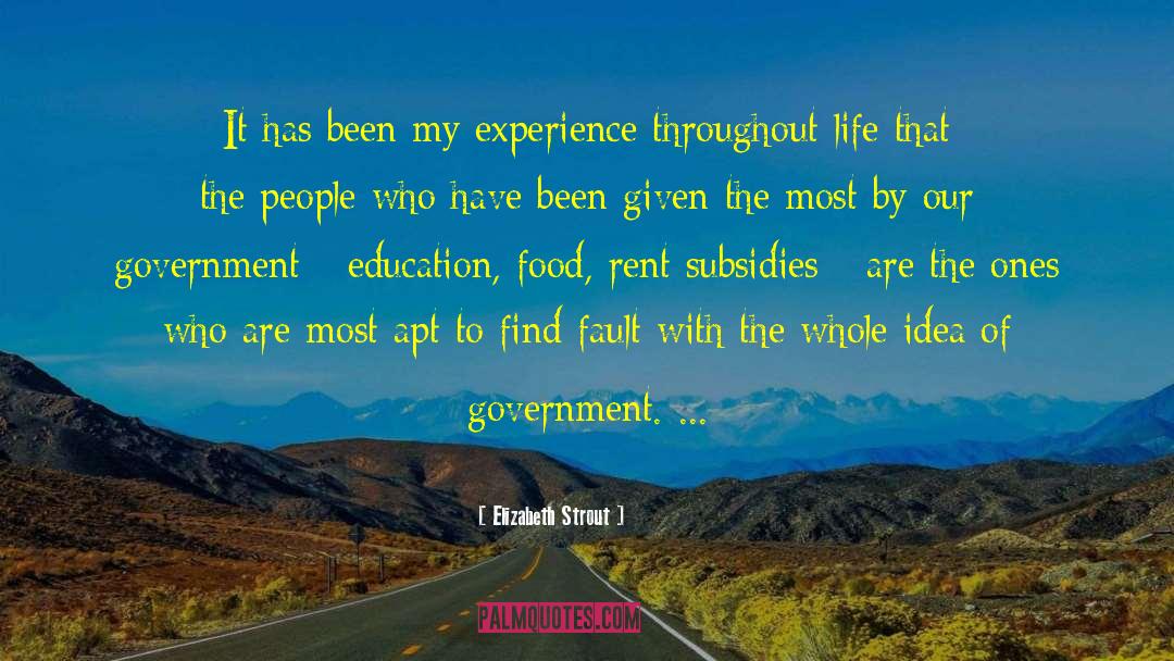 Government Education quotes by Elizabeth Strout