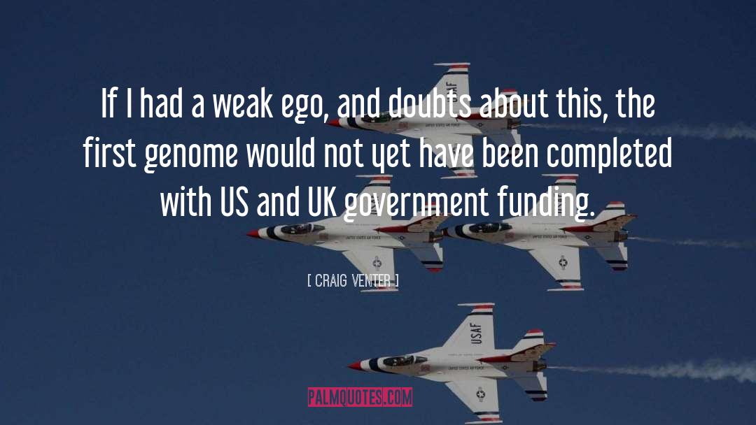 Government Funding quotes by Craig Venter