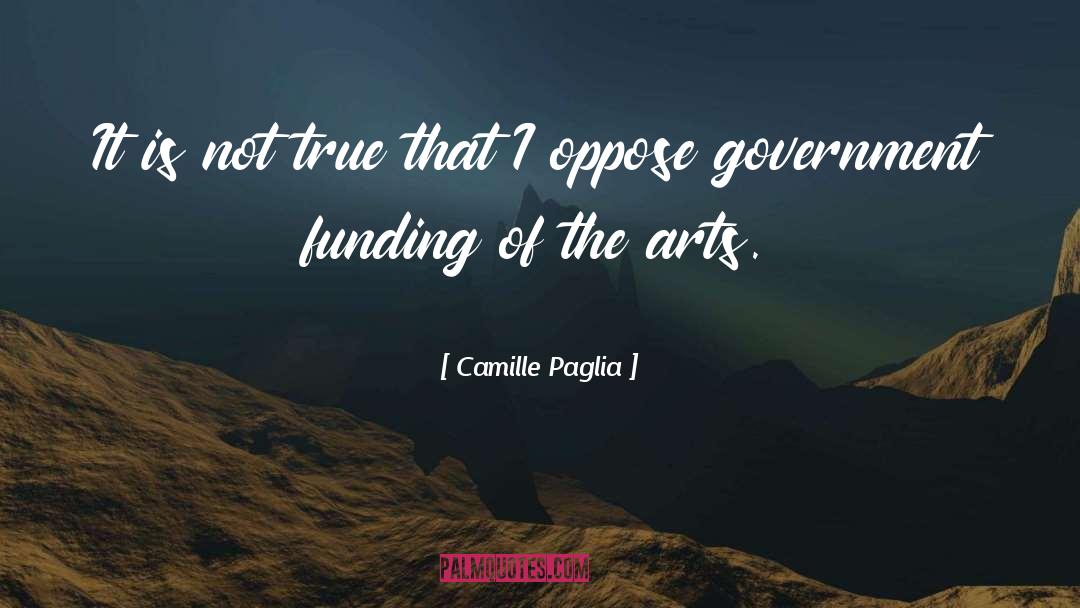 Government Funding quotes by Camille Paglia