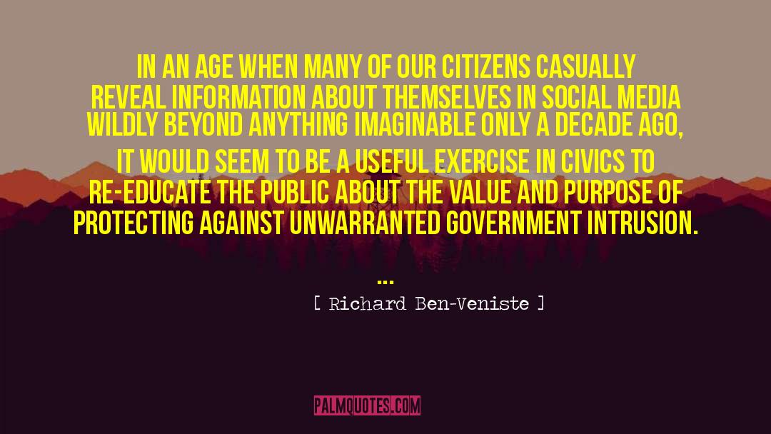 Government Intrusion quotes by Richard Ben-Veniste