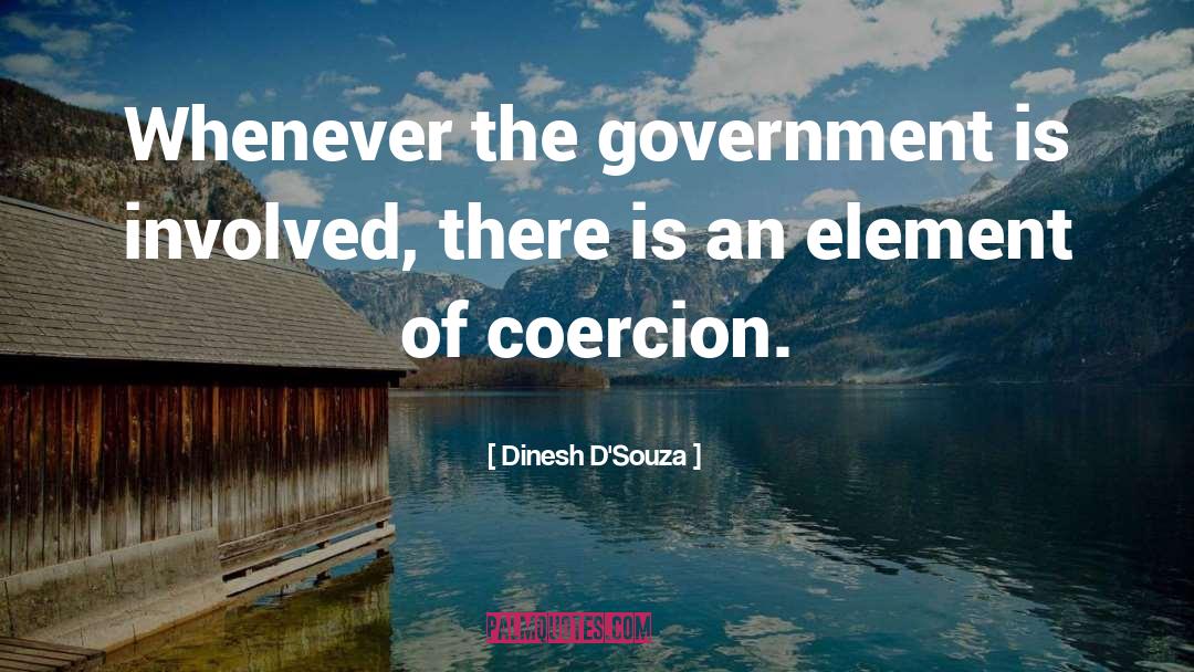 Government Involvement quotes by Dinesh D'Souza