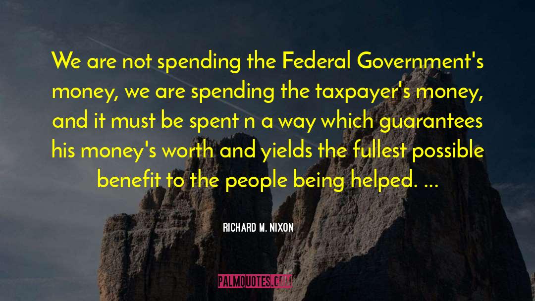 Government Involvement quotes by Richard M. Nixon