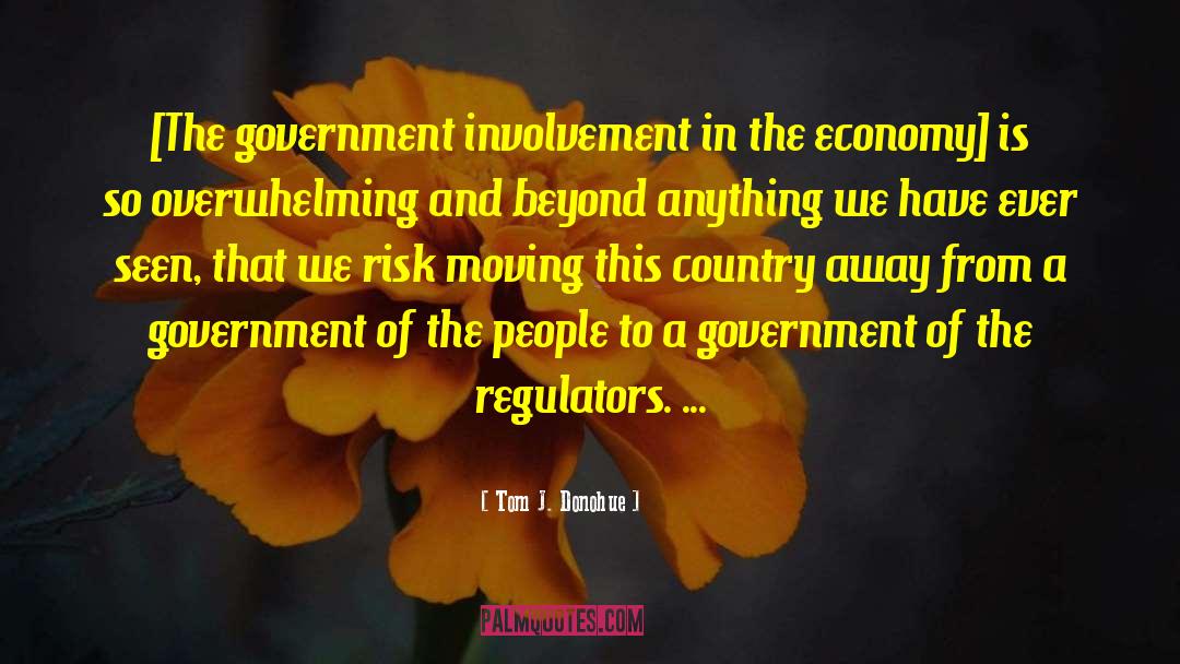 Government Involvement quotes by Tom J. Donohue