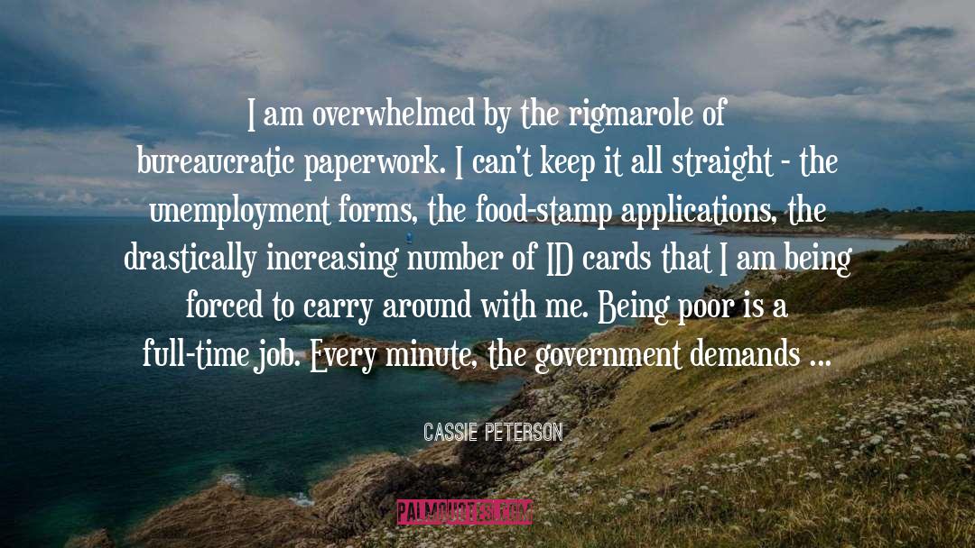 Government Job quotes by Cassie Peterson