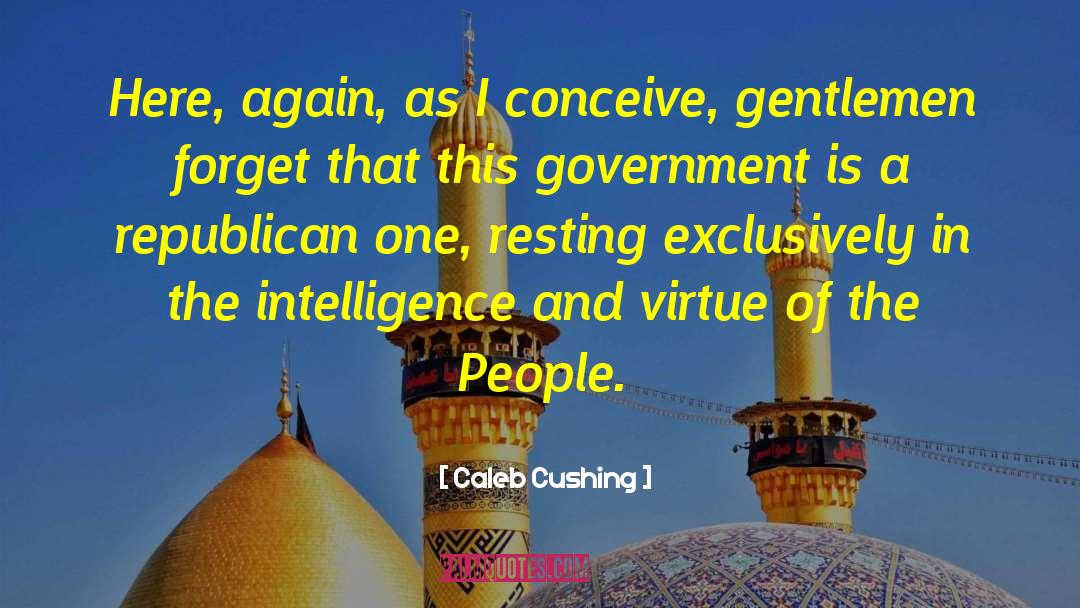Government Leadership quotes by Caleb Cushing