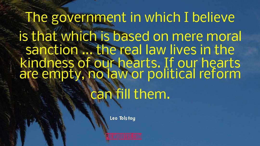 Government Moral Regulation quotes by Leo Tolstoy