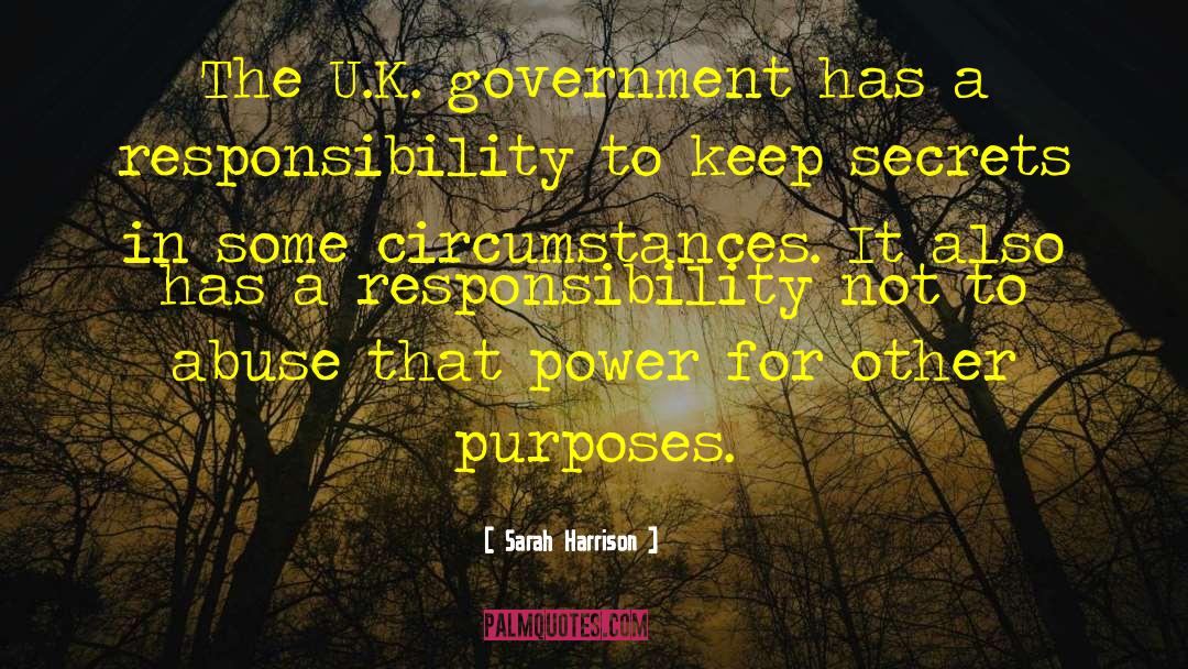 Government Politics quotes by Sarah Harrison