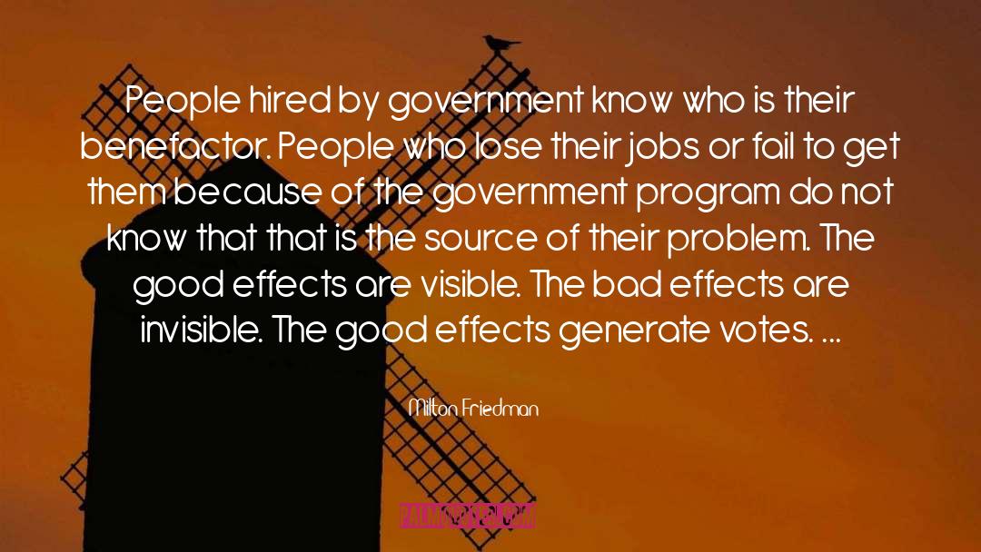 Government Programs quotes by Milton Friedman