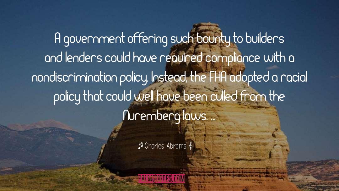 Government Service quotes by Charles Abrams