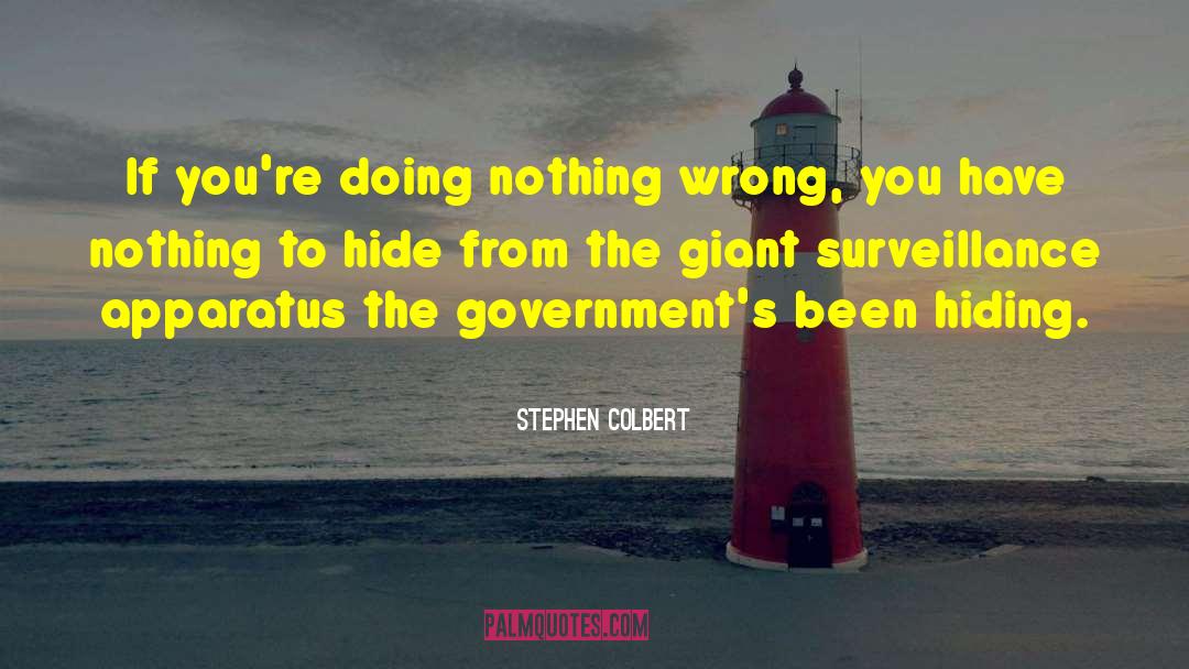 Government Surveillance quotes by Stephen Colbert