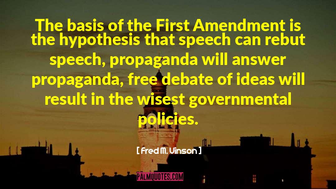 Government Takeover quotes by Fred M. Vinson