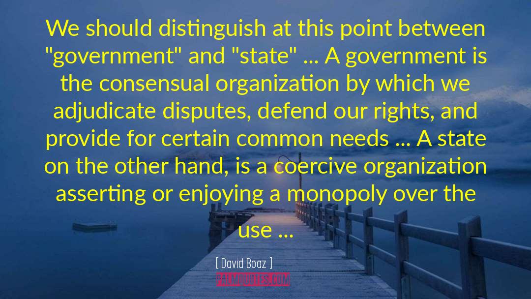 Government Takeover quotes by David Boaz