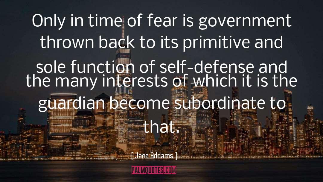 Government Tyranny quotes by Jane Addams