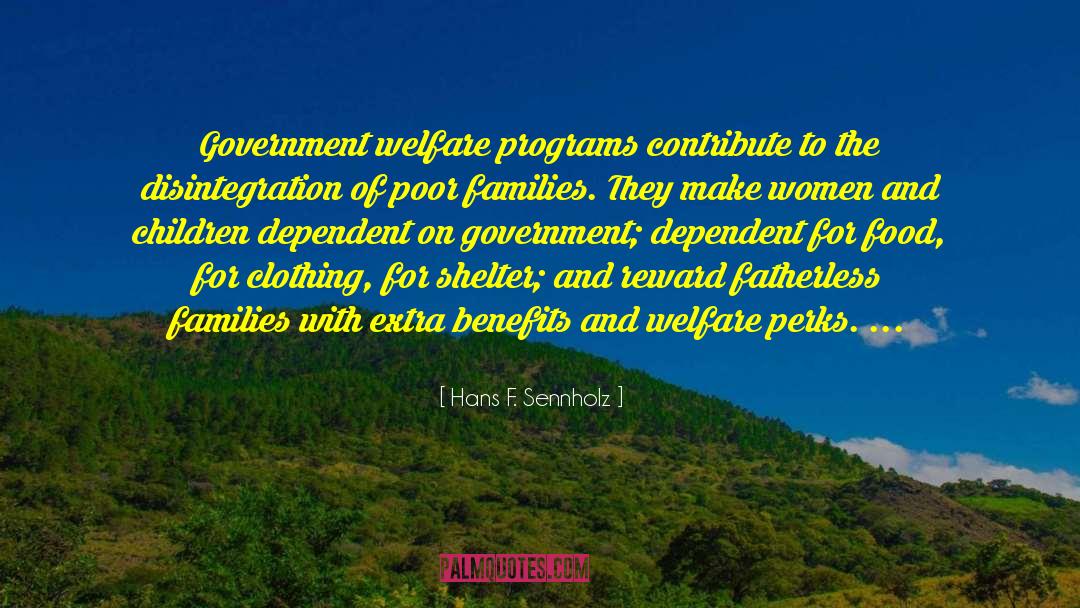 Government Welfare quotes by Hans F. Sennholz