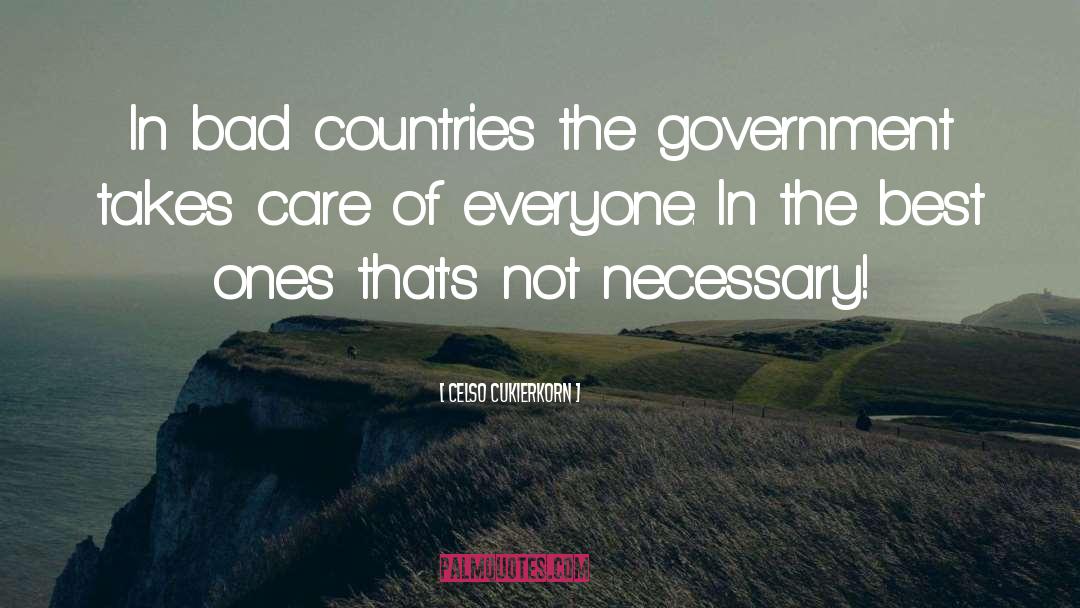 Government Welfare quotes by Celso Cukierkorn