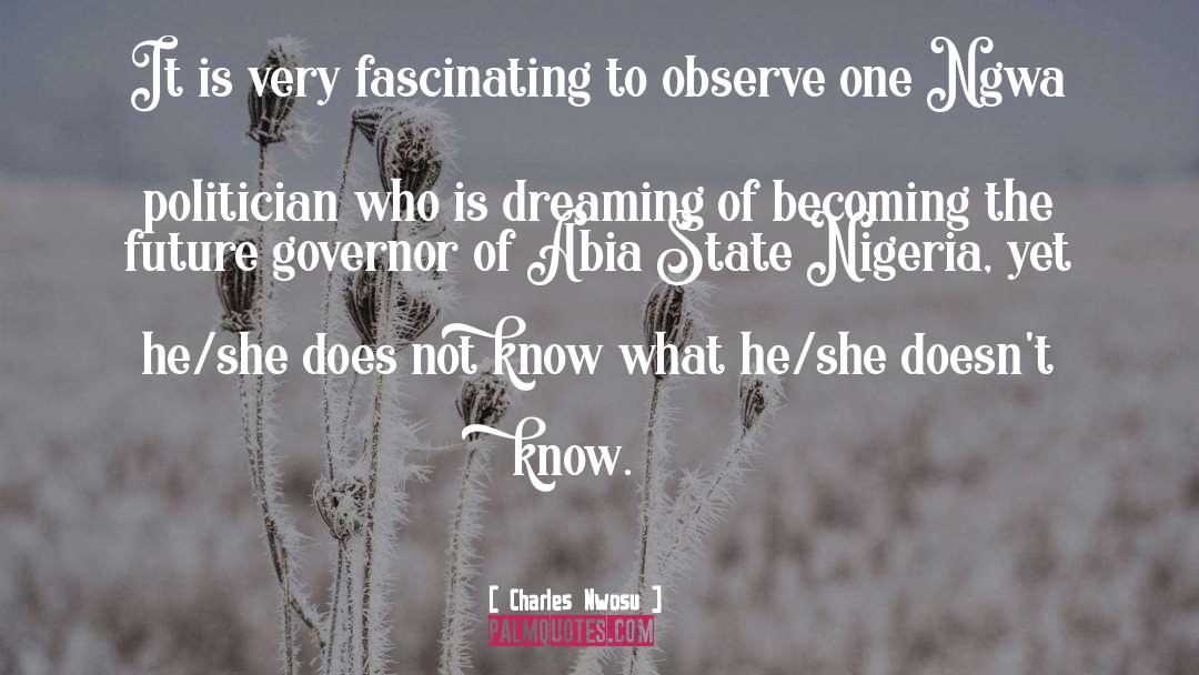 Governor Of Texas quotes by Charles Nwosu