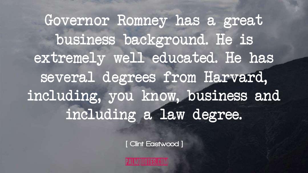 Governor Romney quotes by Clint Eastwood