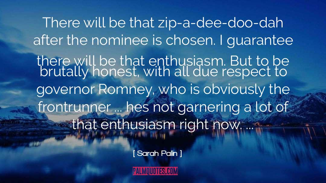 Governor Romney quotes by Sarah Palin