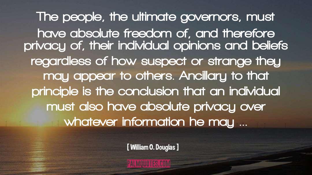 Governors quotes by William O. Douglas