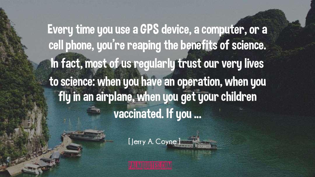 Gps quotes by Jerry A. Coyne